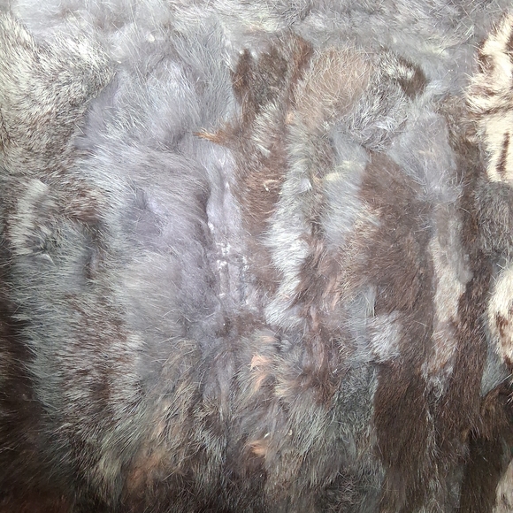 MultiColor Dyed Fur Cape - Picture 6 of 13